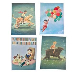 BOYS Nursery decor painting A Bedtime Journey by Emily Winfield Martin 8x10